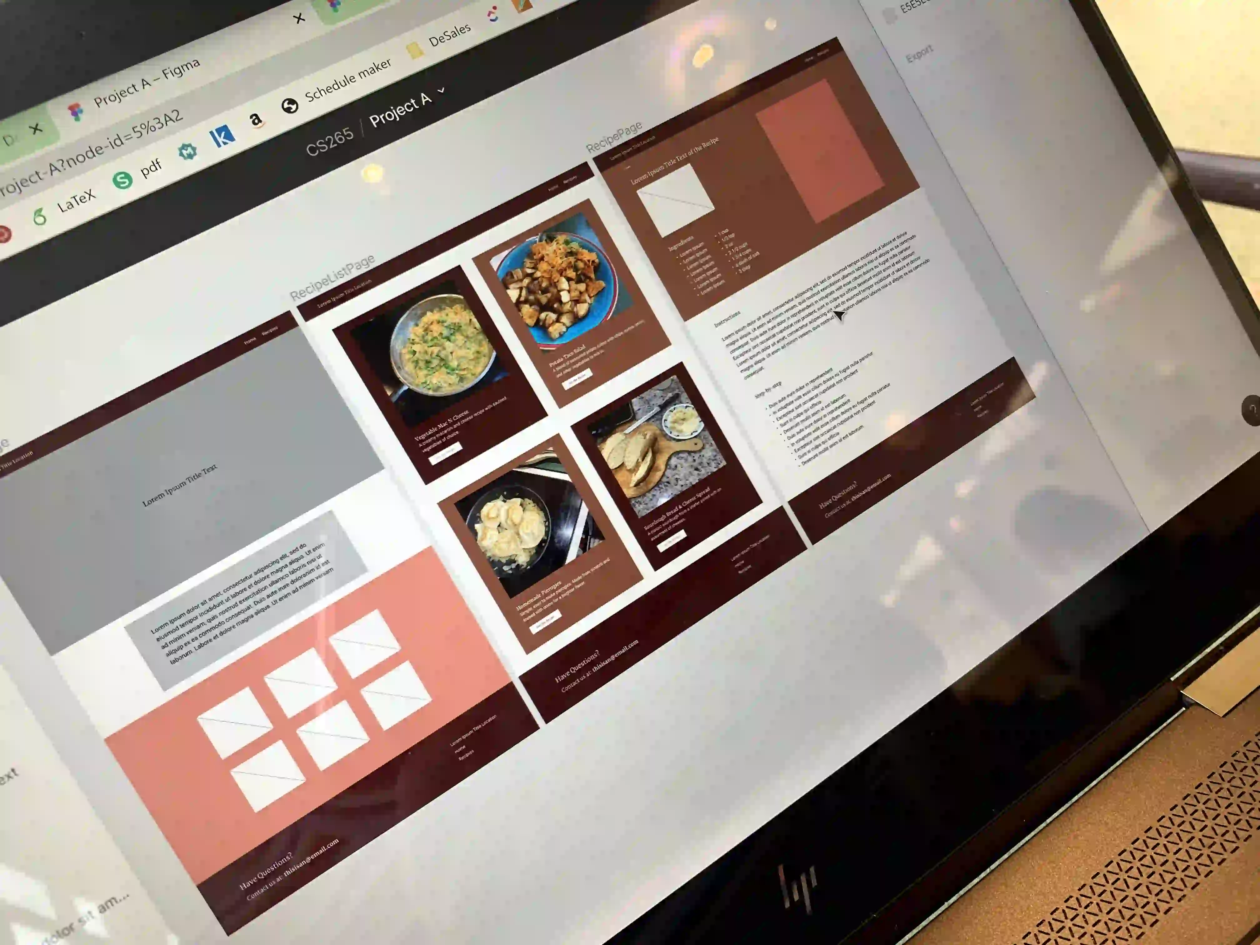screenshot of a webproject