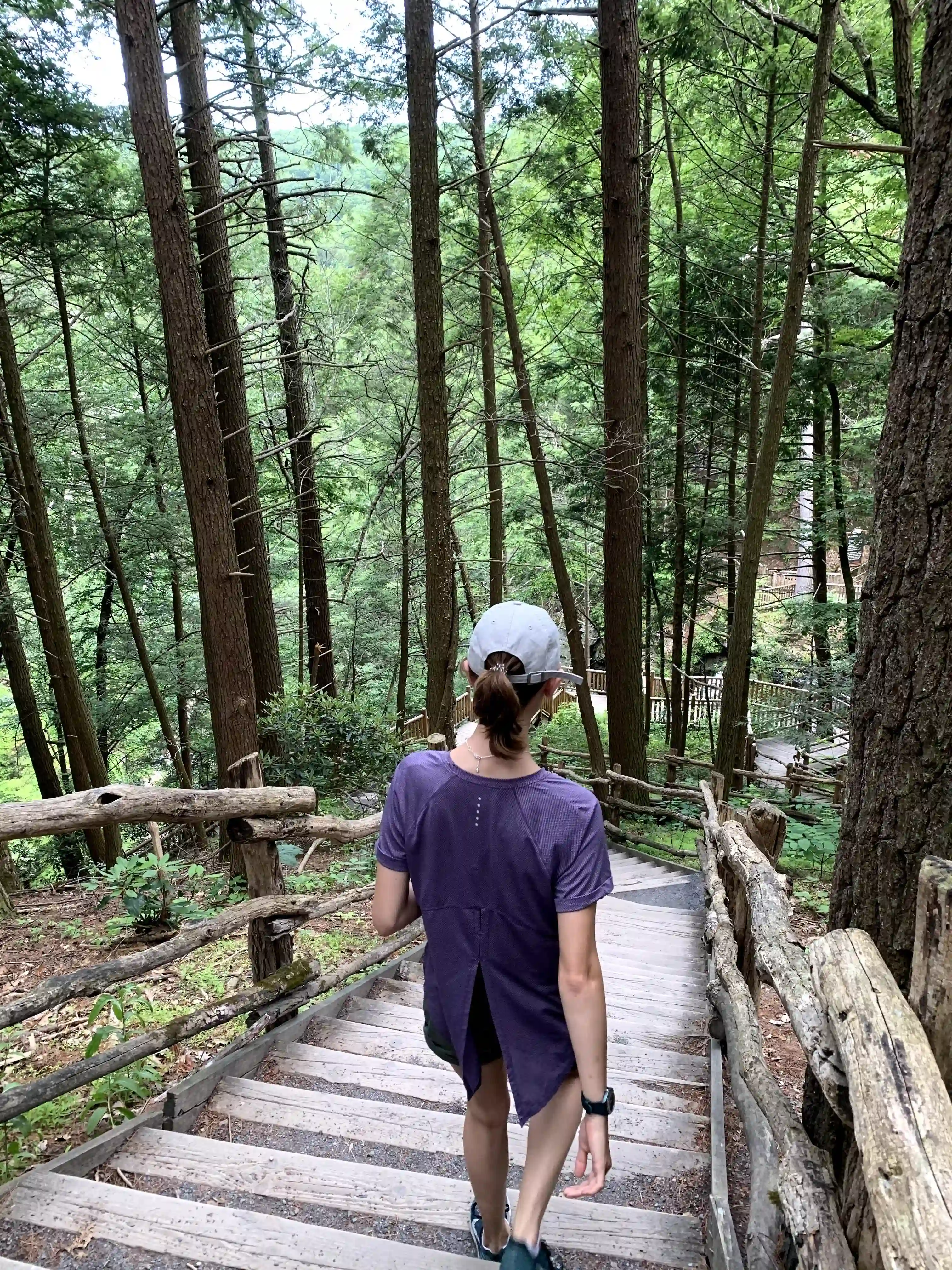 person hiking